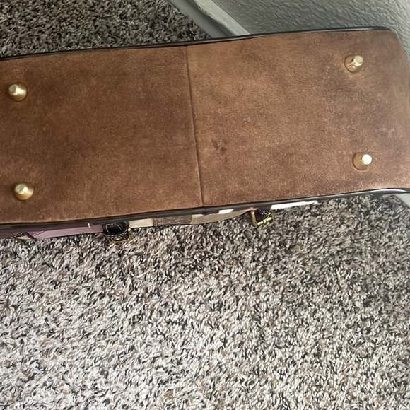 Vintage Coach Patchwork Tote Bag Suede Bottom - Picture 3 of 3